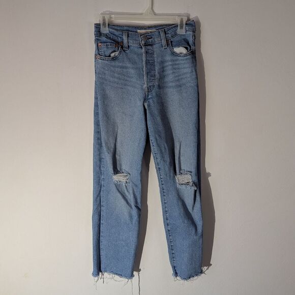 Levi's Ribcage Straight Ankle Jeans Size 26 - Picture 2 of 10